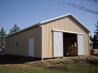 36x56x10 post-frame horse barn in Erie, PA