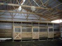 50x96x14 post-frame horse barn in Grove City, PA