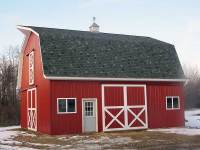 26x36x10 post-frame horse barn in Cochranton, PA